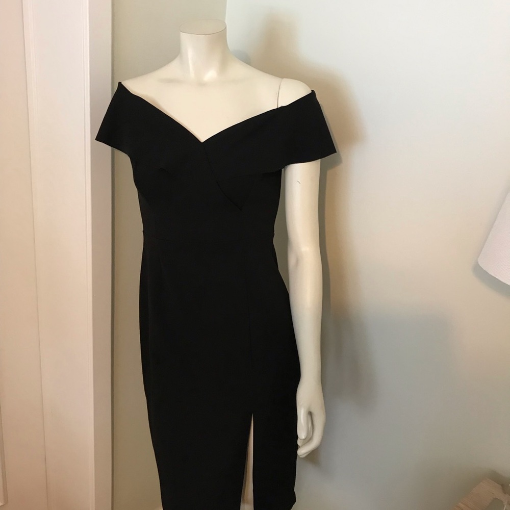 Elegant Black Off-Shoulder Dress